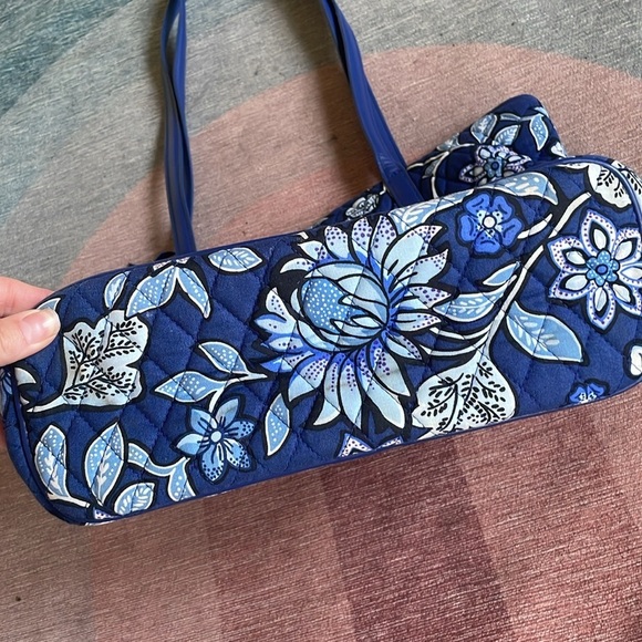 Vera Bradley Bohemian Quilted Floral Blue Tote Bag - Picture 7 of 11